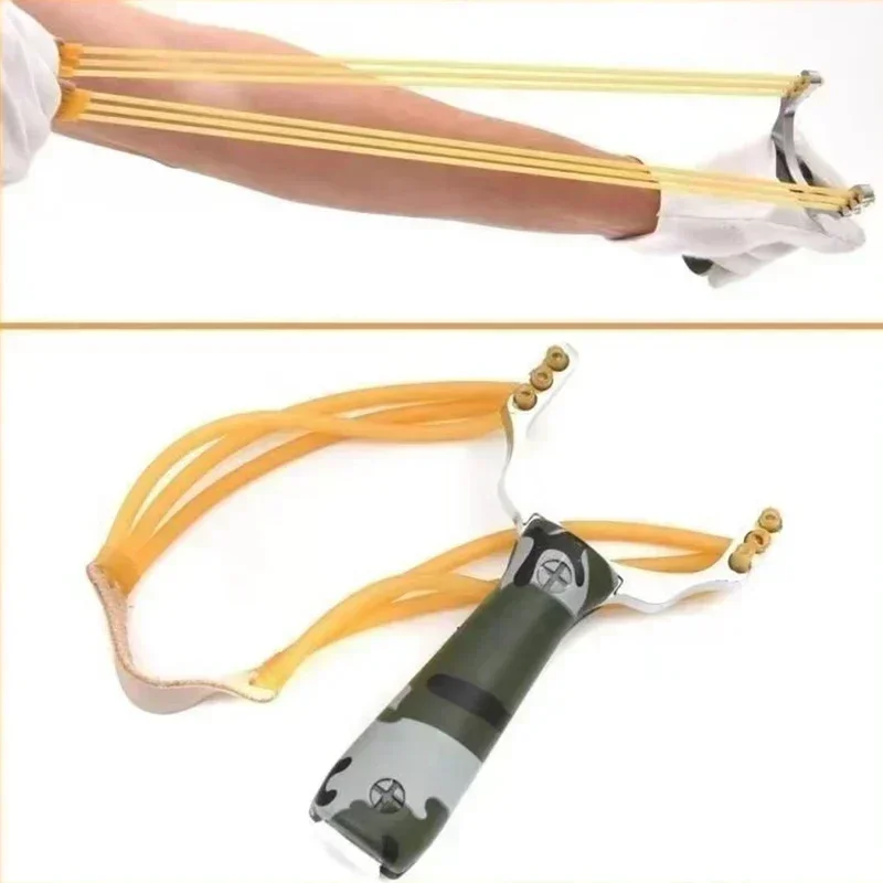 Estilingue táctico camuflado de metal para caza y tiro - imagen 4