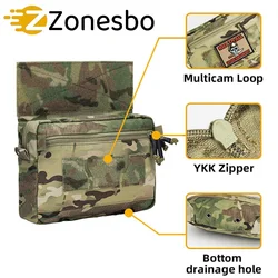 Chaleco táctico con bolsa de pecho y portaplacas MOLLE Airsoft