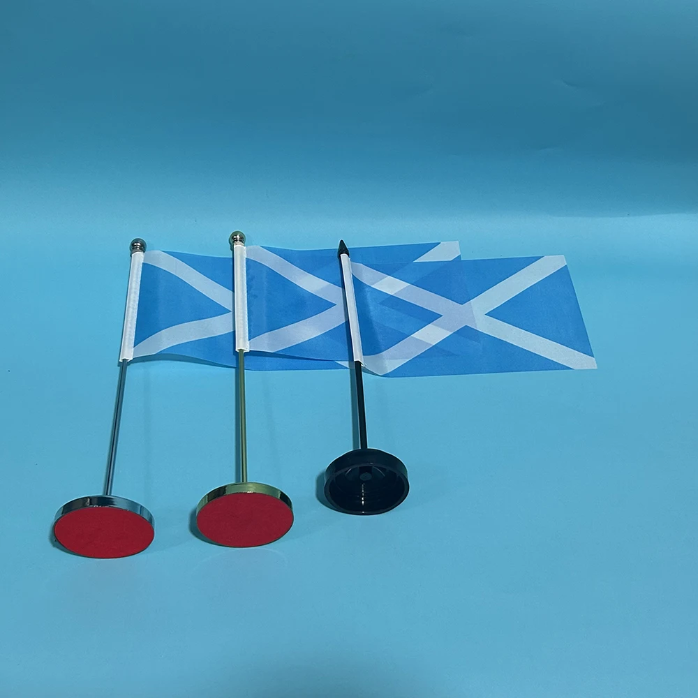 Detalle del diseño de la bandera nacional escocesa
