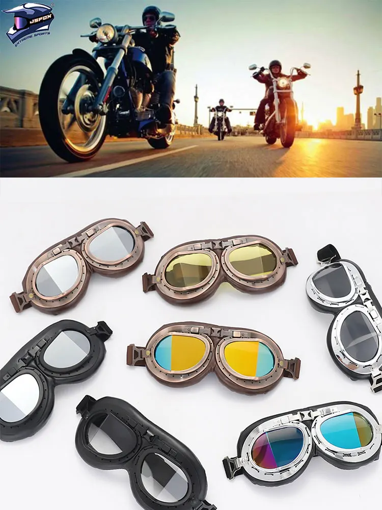 Gafas retro estilo vintage con montura dorada