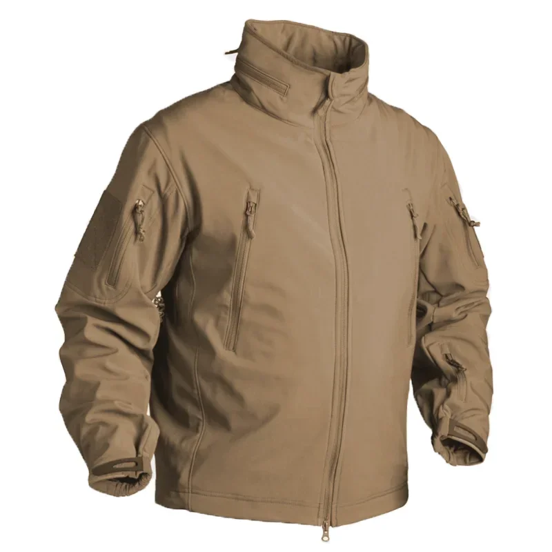 Chaqueta táctica softshell impermeable con múltiples bolsillos - imagen 4