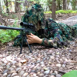 Uniforme camuflaje biónico de malla selva: chaqueta y pantalón