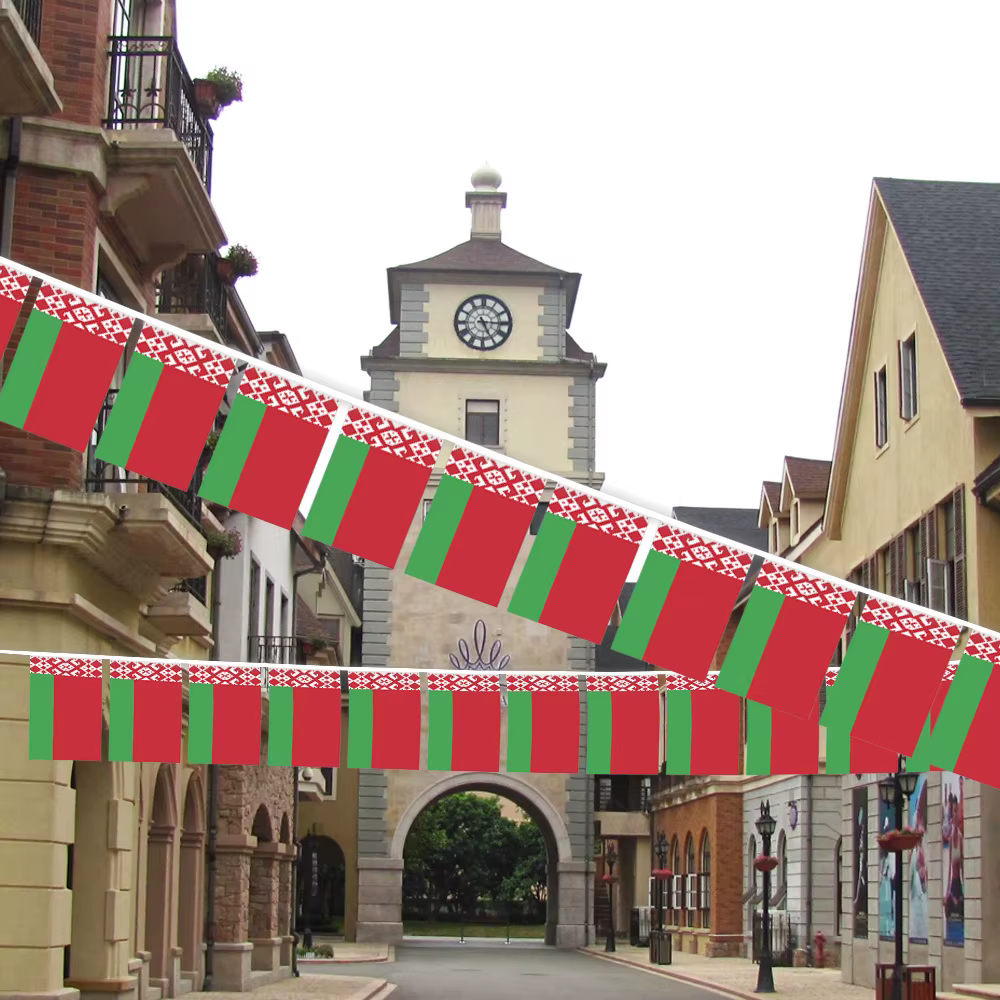 Banderines de Bielorrusia guirnalda para fiestas y festivales - imagen 4