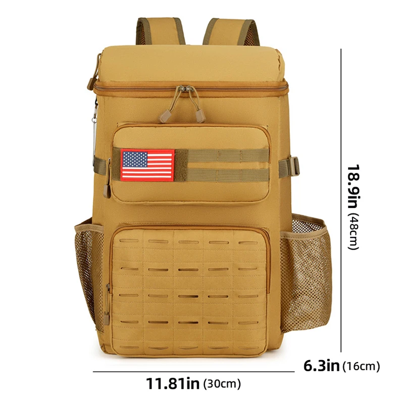 Mochila táctica Scione de tejido Oxford con múltiples compartimentos y correas ajustables