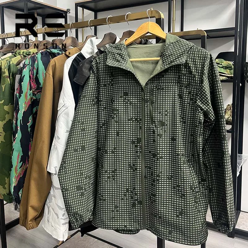 Chaqueta táctica camo Desert Tiger resistente con capucha - imagen 2