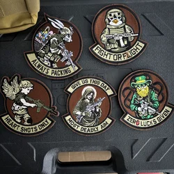 Parche táctico de moral con velcro pingüino conejo ángel militar