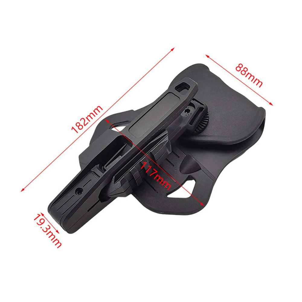 Funda táctica para pistola con riel Picatinny y doble cargador