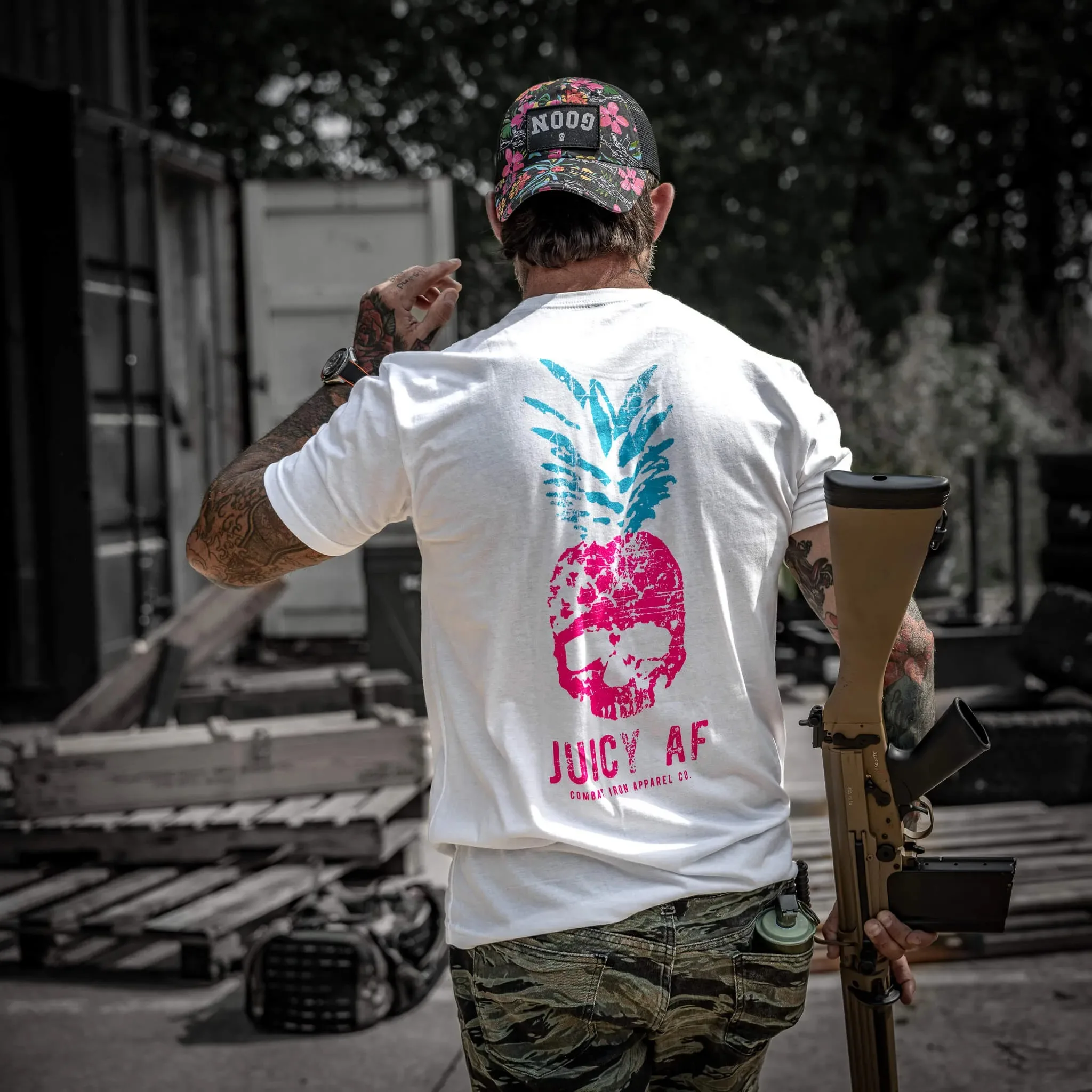 Juicy AF Camiseta táctica piña hombre algodón puro militar - imagen 5