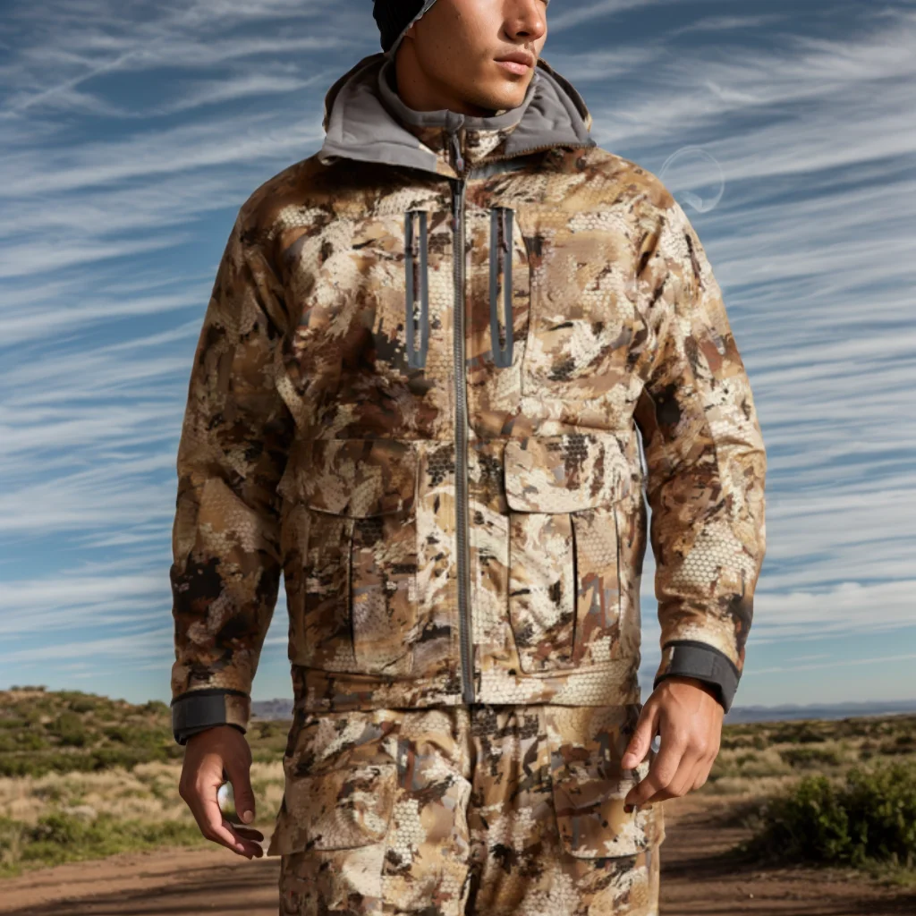 Chaqueta de caza táctica aislante camuflaje aire libre invierno - imagen 4