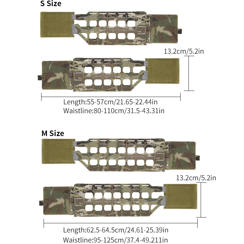 KZ Cinturón táctico MOLLE portaplacas camuflaje antideformación - imagen 2