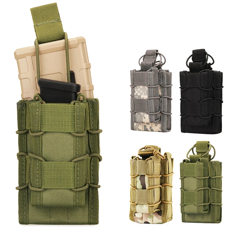 Porta-magasines táctico MOLLE rifle y pistola retención elástica - imagen 2