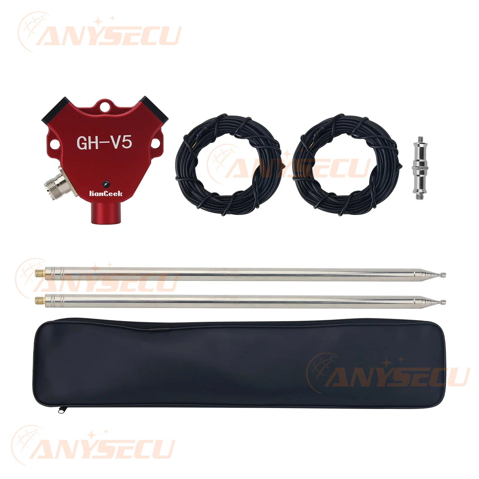 Antena de onda corta Guohe GH-V5 V-dipolo telescópico 50Ω