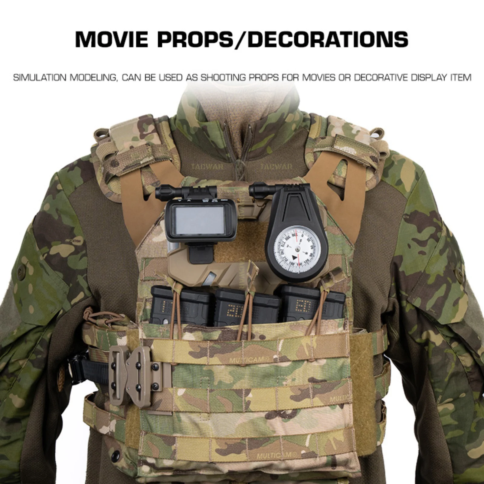 GPS táctico réplica ABS no funcional para airsoft y cosplay - imagen 5
