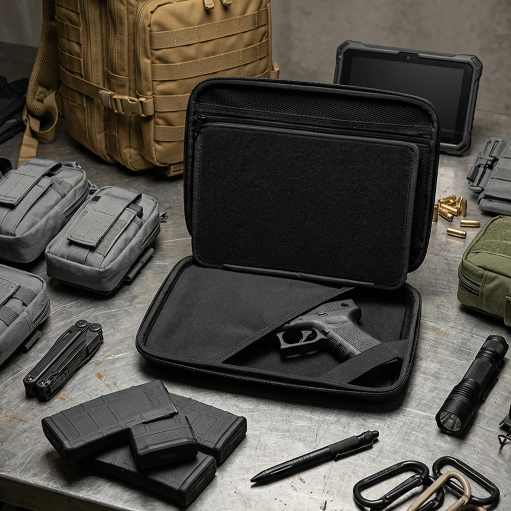 Funda táctica pistola con almacenamiento EDC y linterna - imagen 2