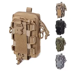 Riñonera táctica MOLLE EDC para móvil, porta botella y herramientas