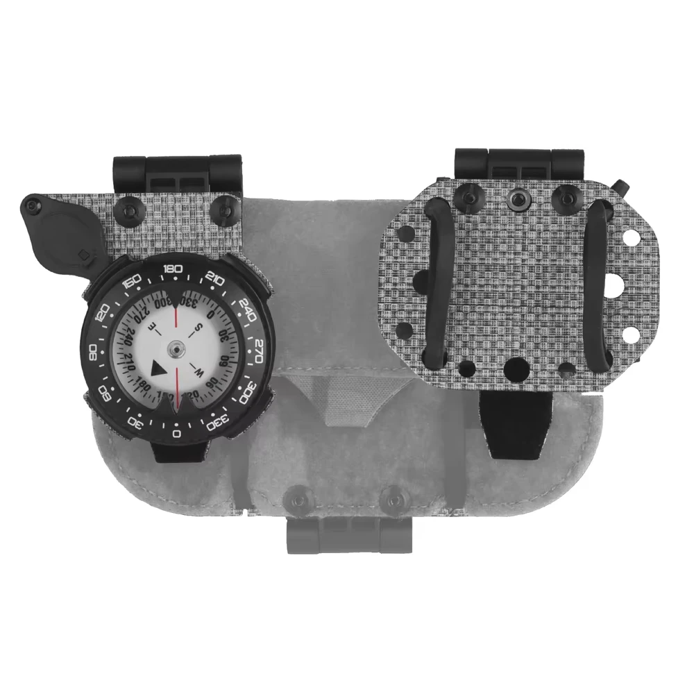 Soporte táctico MOLLE ajustable para teléfono GPS con brújula