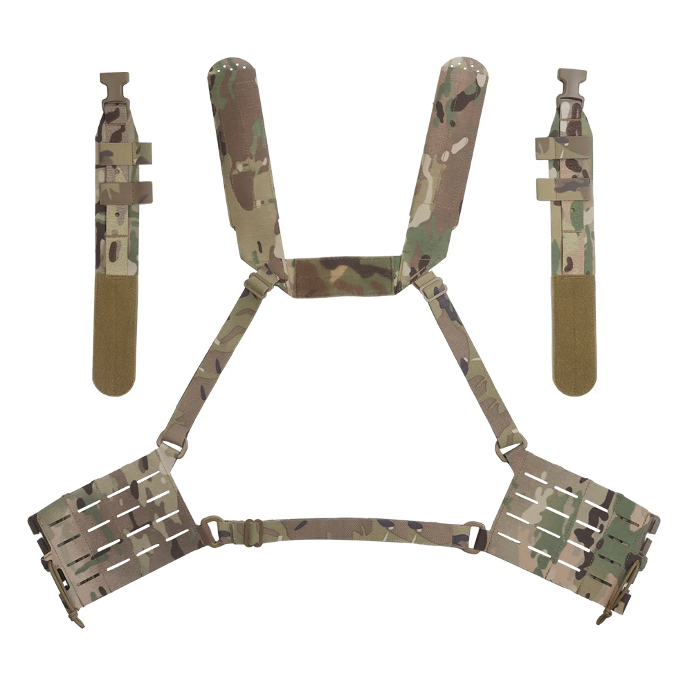 Arnés táctico H nylon 1000D con MOLLE y hebilla de liberación rápida - imagen 3