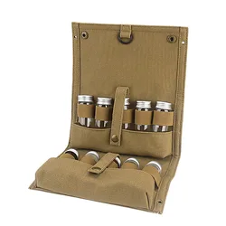 Kosibate Bolsa de especias para camping portátil - almacenamiento