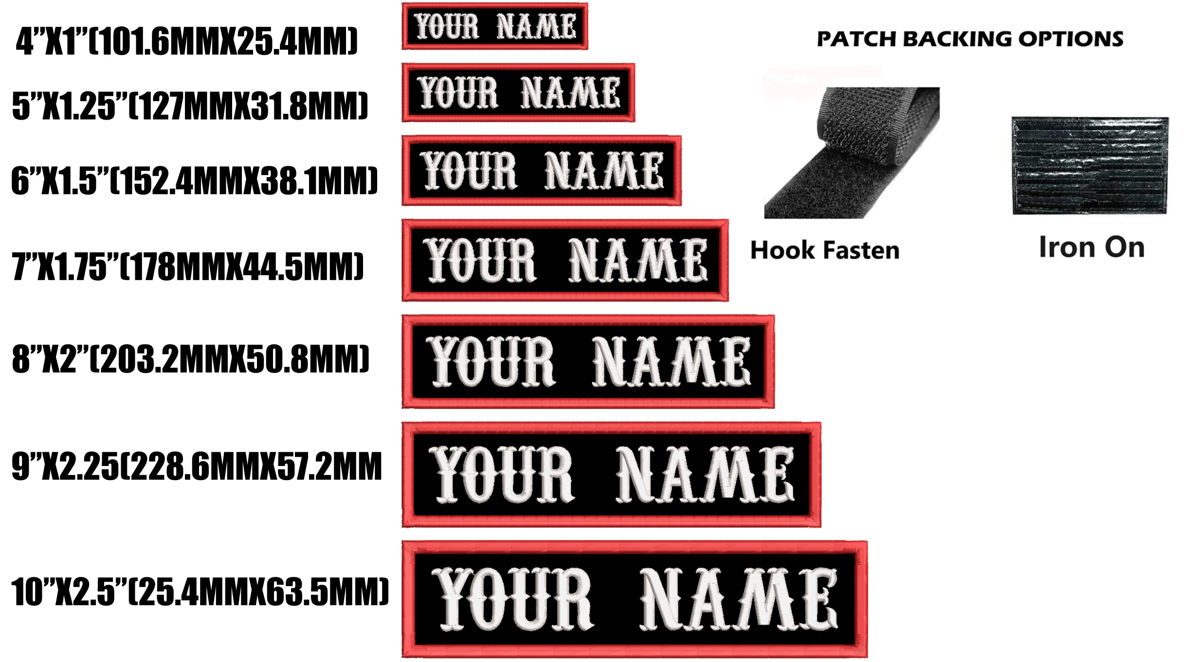 Parche táctico personalizado con nombre bordado para chaleco MOLLE - imagen 3