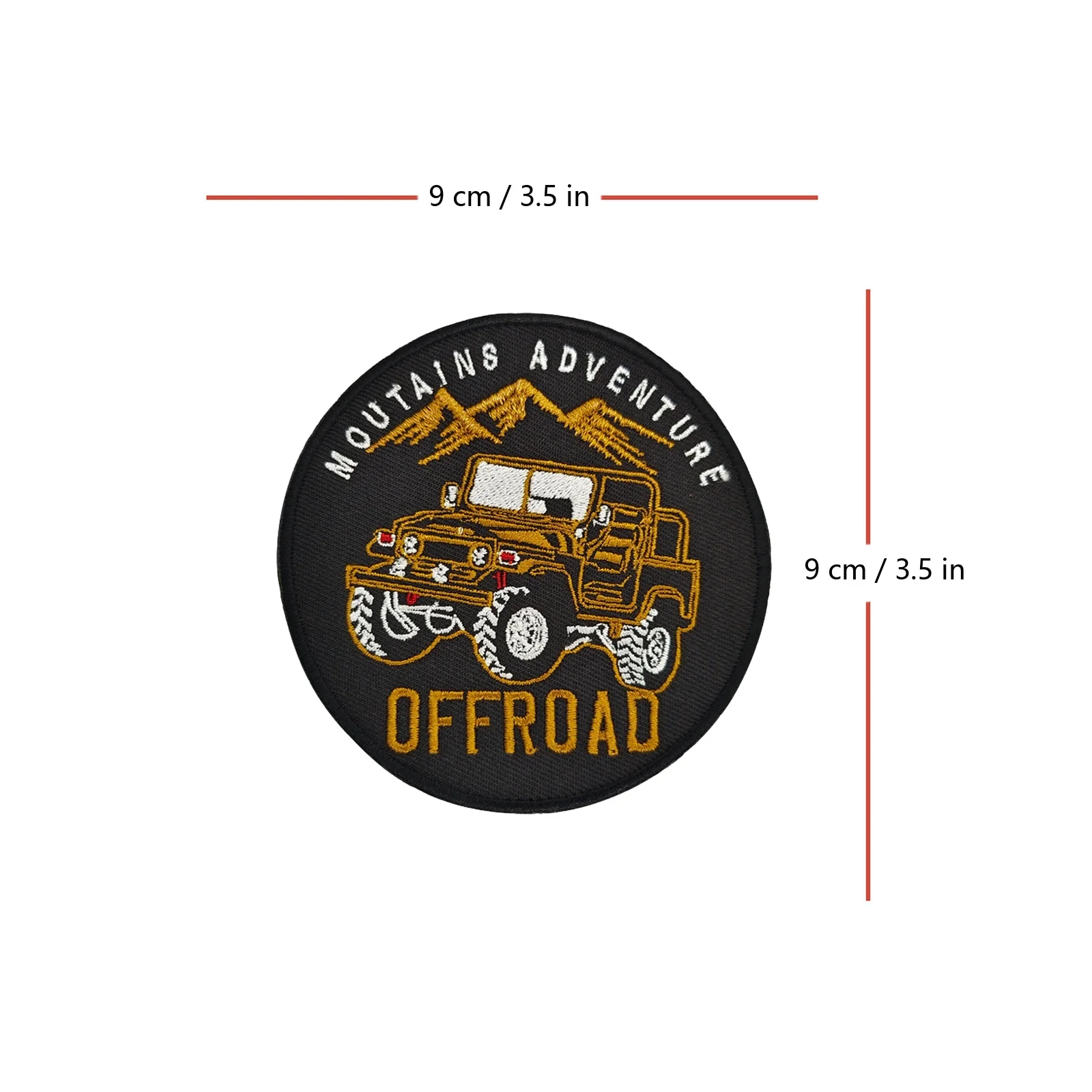 Parche velcro bordado Mountains Adventure para mochila chaqueta gorra - imagen 3