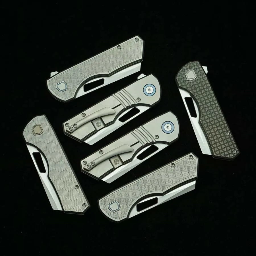 LEMIFSHE Yeager-M cuchillo plegable EDC mango titanio y cerámicos - imagen 4