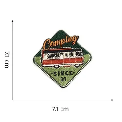 Parche bordado resistente para ropa outdoor – Ideal senderismo y camping