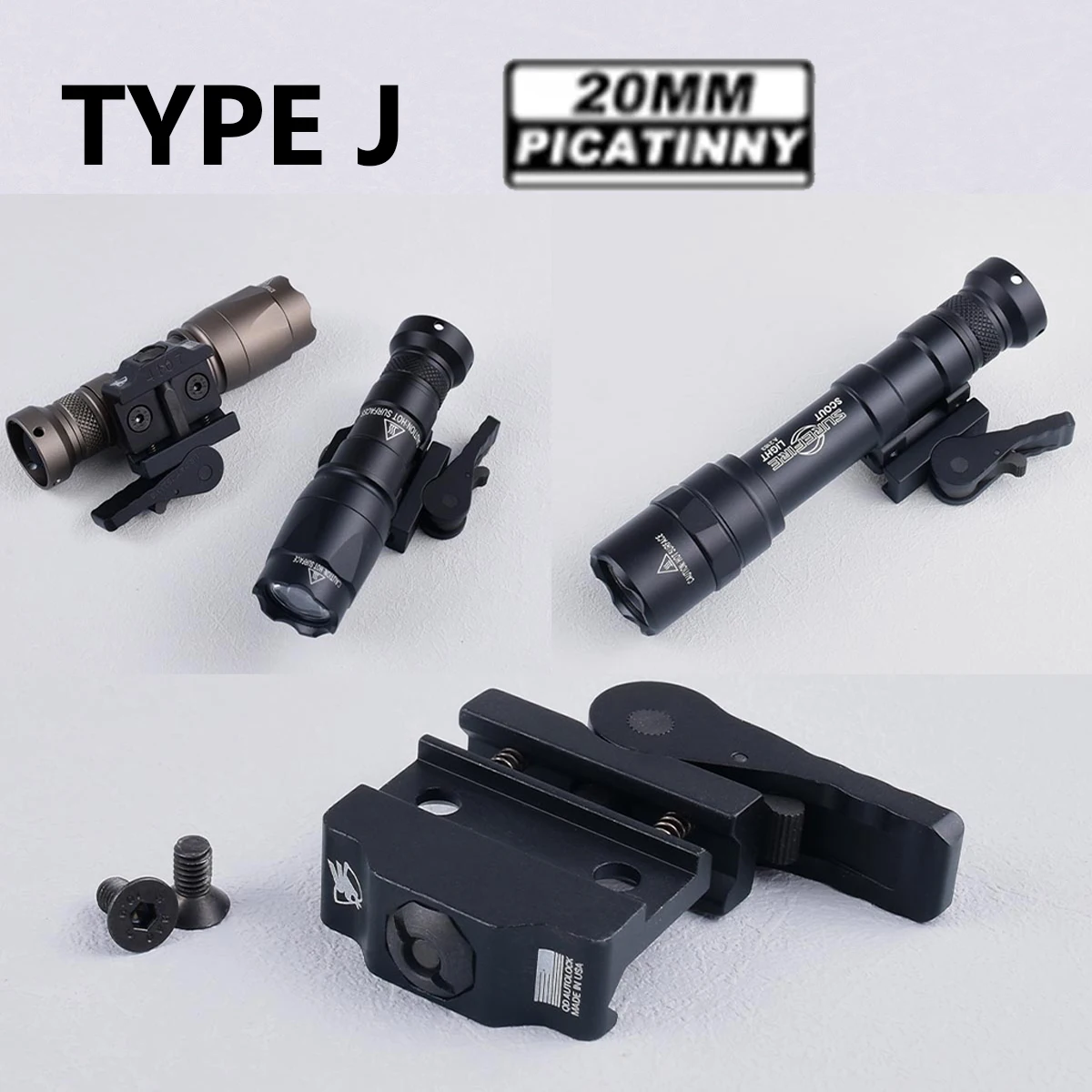 SureFire M600: Montura táctica offset M-LOK/KeyMod - imagen 4