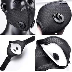 Máscara ciclismo antipolvo PM2.5 con filtro de carbón activo 5 capas
