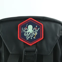 Parche táctico MOLLE pulpo bordado para chaleco y bolsa