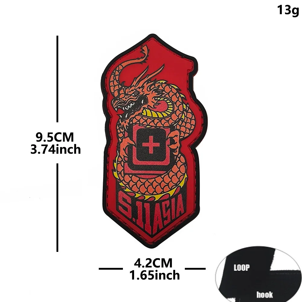 Insignia táctica tipo gancho