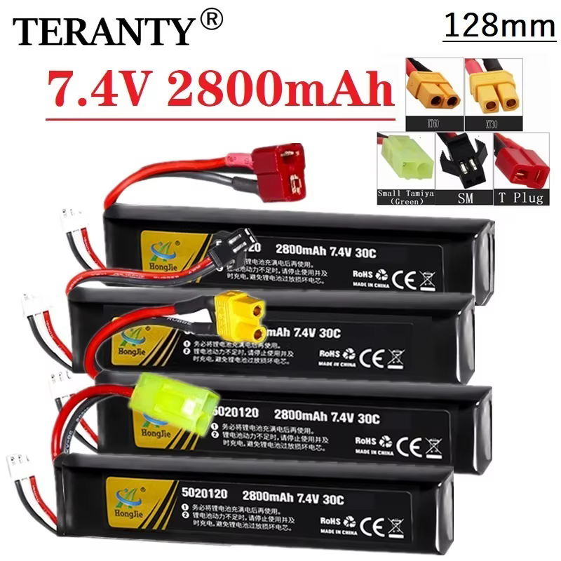 Batería Lipo 2S 7.4V 2800mAh pistolas Airsoft recargable - imagen 2