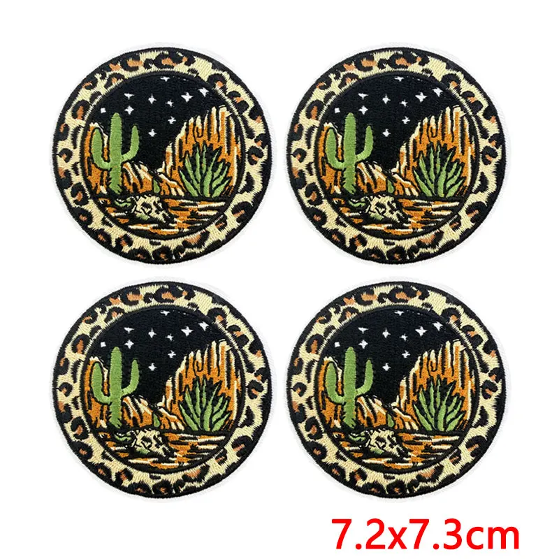 Parches bordados western cowgirl rodeo: cactus y sombrero cowboy - imagen 4