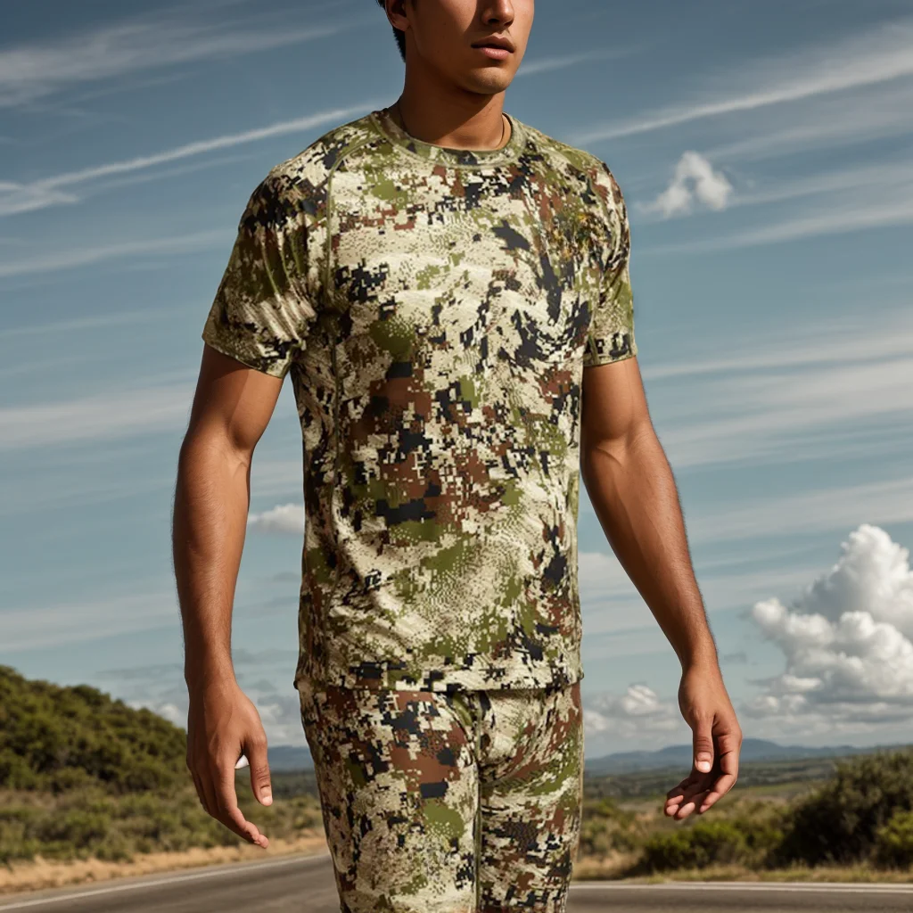 Camiseta táctica antibacteriana secado rápido camuflaje manga corta - imagen 5
