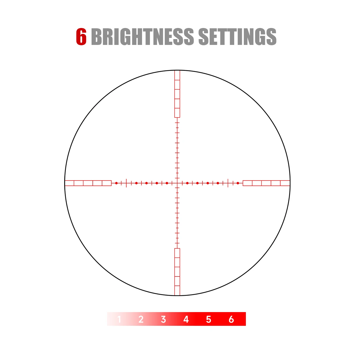 VT Tactical mira telescópica antivibración retícula roja iluminada - imagen 2