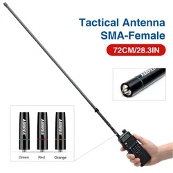 ABBREE AR-152C antena táctica plegable SMA hembra para walkie talkie