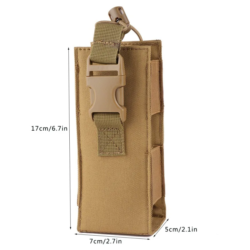 Bolsa táctica MOLLE para radio de caza y walkie-talkie, nailon - imagen 5
