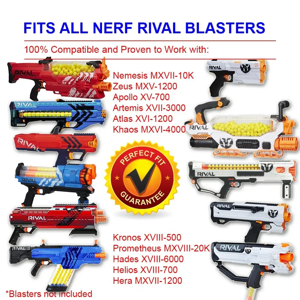 Nerf Rival balas EVA redondas con bolsa y gancho cinturón - imagen 4