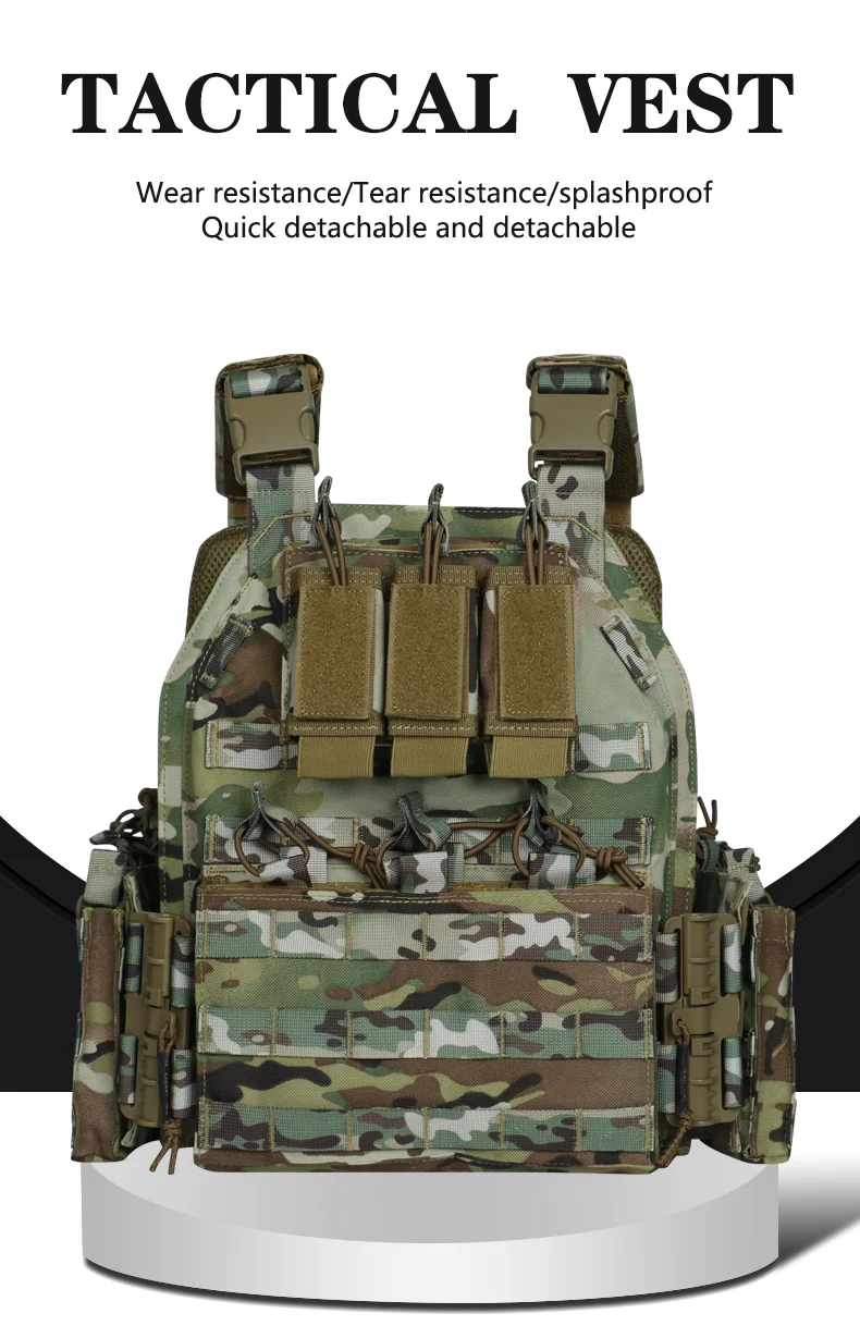 Chaleco táctico Artex MOLLE con placa de liberación rápida