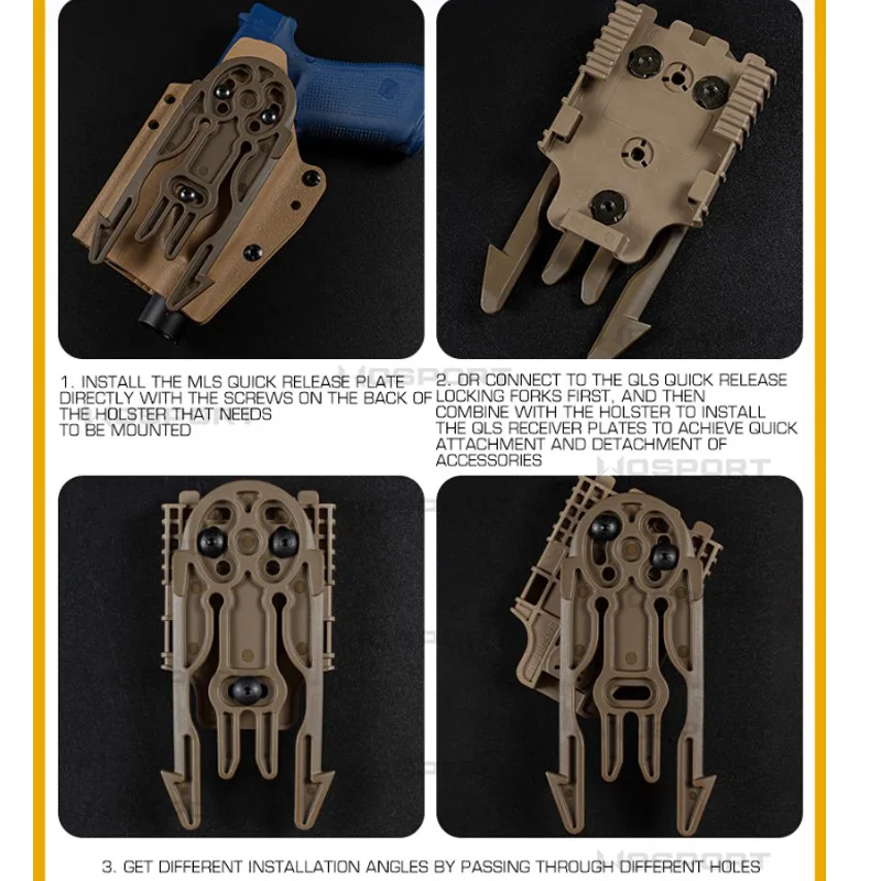 QLS 19 Adaptador de Placa con Liberación Rápida MOLLE para Chest Rig - imagen 2