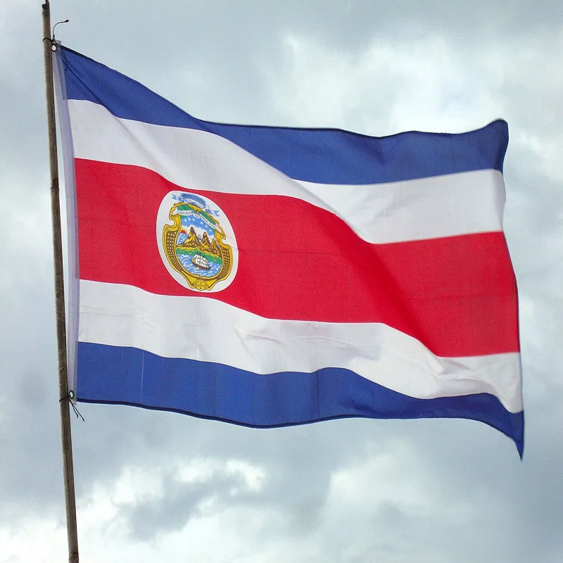 Bandera nacional Costa Rica 90x150 cm poliéster para exterior - imagen 3