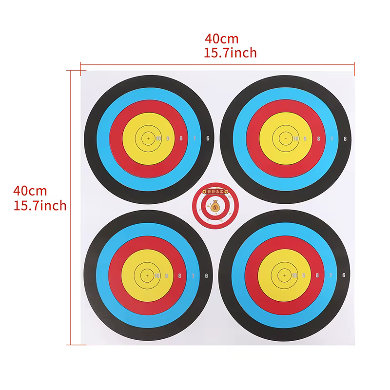 Papel objetivo mate para tiro con arco y practica de flechas tactico - imagen 2