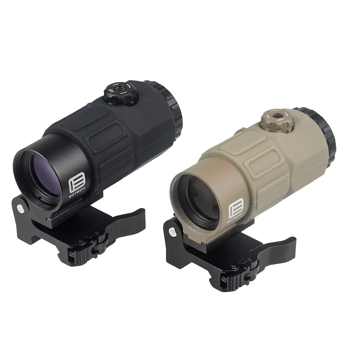 Magnificador táctico 3x/5x con montura QD para riel de 20 mm