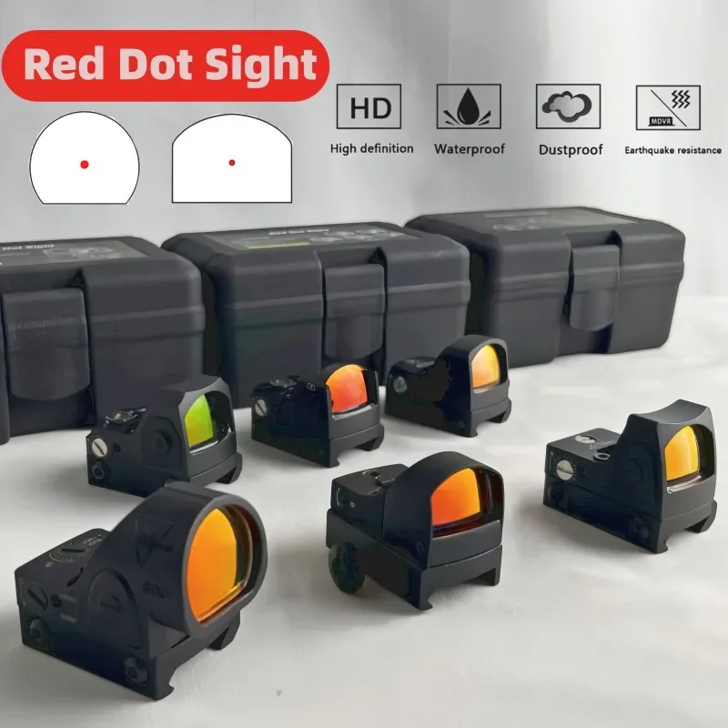 Mini red dot en modo uso