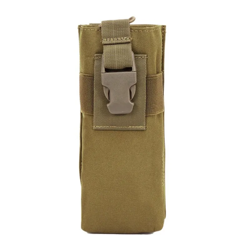 Porta cantimplora táctica MOLLE con funda para radio y walkie