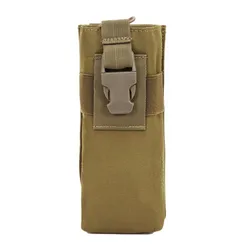 Porta cantimplora táctica MOLLE con funda para radio y walkie