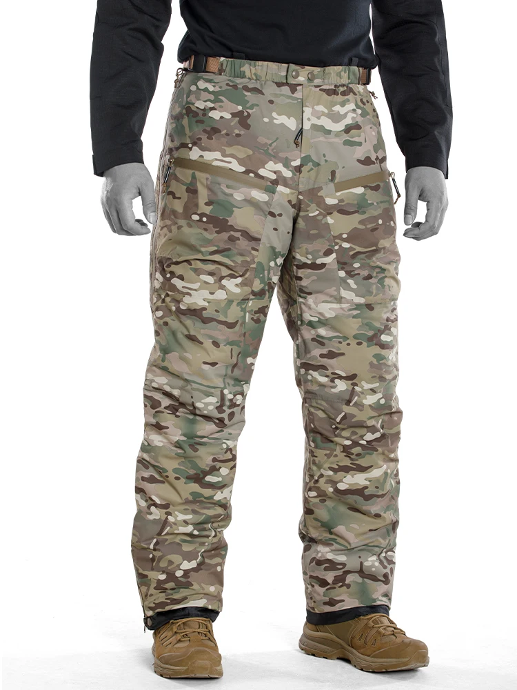 Pantalones tácticos impermeables polar grueso con cremallera carga - imagen 5