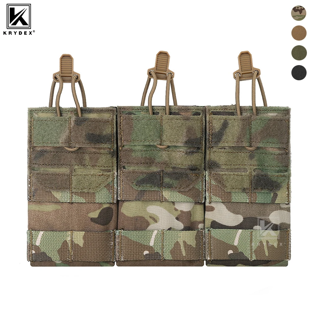 KRYDEX Funda Táctica MOLLE Triple Cargador 5.56mm M4 M16 AR15 - imagen 5