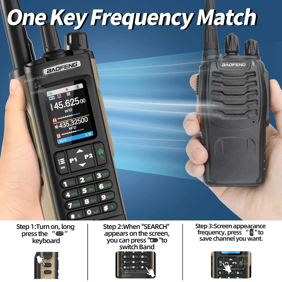 BAOFENG UV-32 walkie talkie radio bidireccional GPS Bluetooth - imagen 5