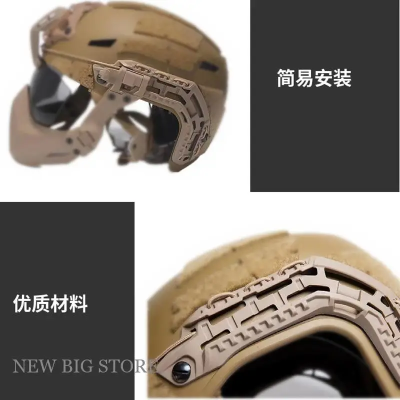 Riel guía lateral para casco táctico airsoft – montaje - imagen 5