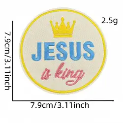 Parche bordado religioso Jesús te ama fe – Aplique para ropa